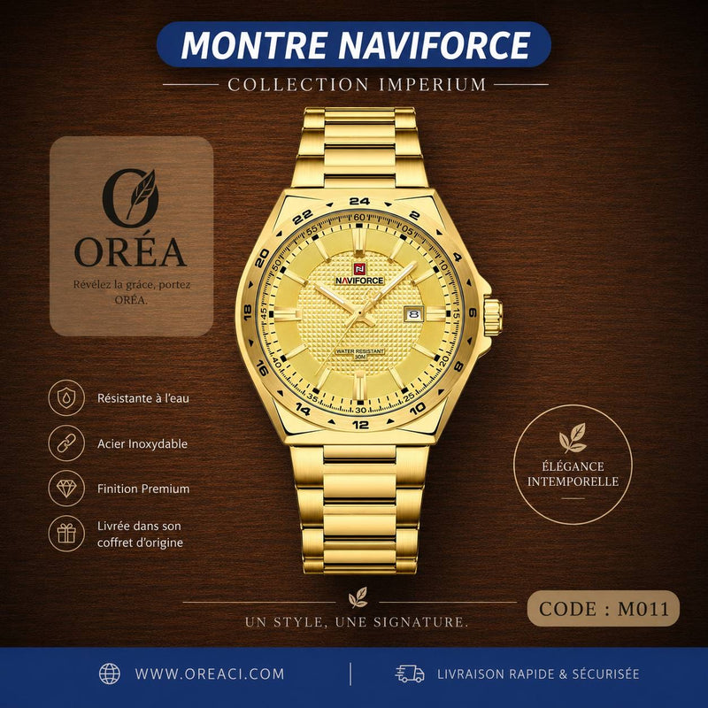 Montre Homme NAVIFORCE — M0011 (GOLD)