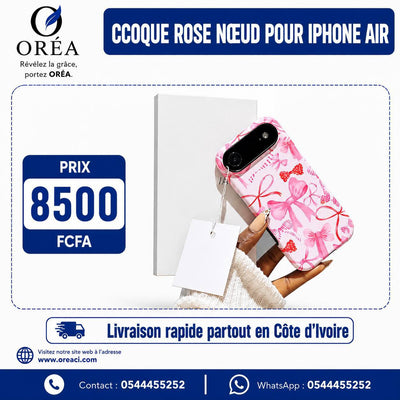 Coque Rose Noeud pour iPhone Air