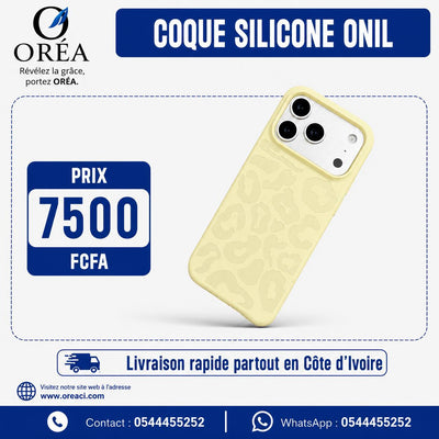 COQUE ORÉA CIL POUR IPHONE 17 PRO MAX-JAUNE