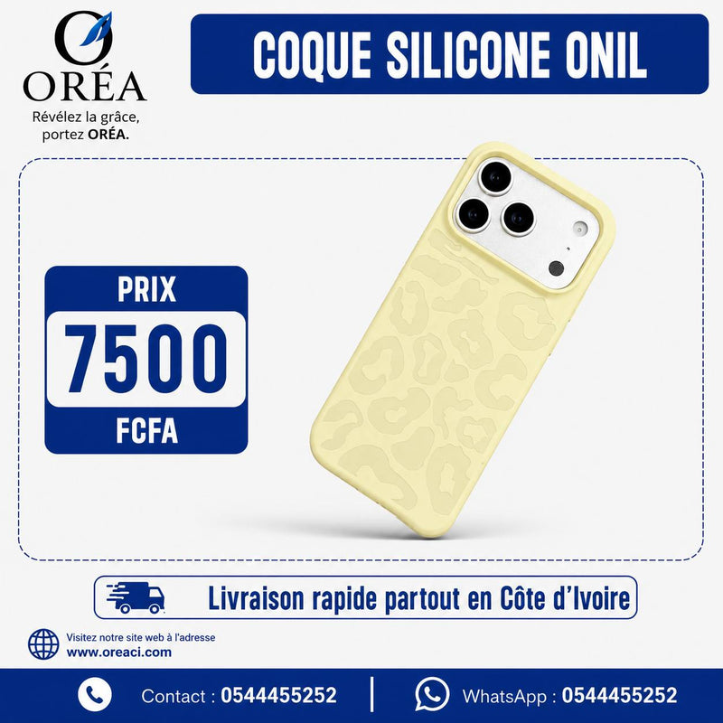 COQUE ORÉA CIL POUR IPHONE 17 PRO MAX-JAUNE