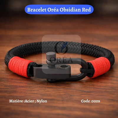 Bracelet Oréa Obsidian Red