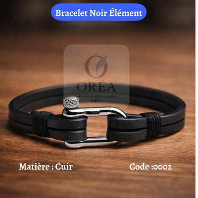 Bracelet Noir Élément