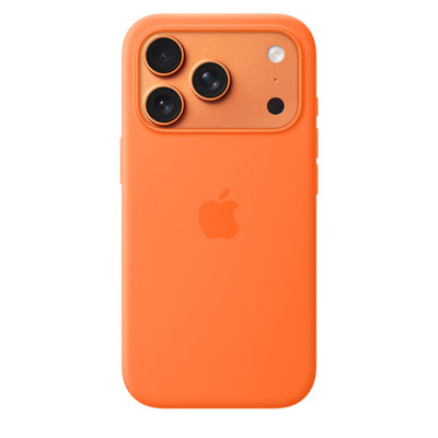 Coque Silicone MagSafe iPhone 17 Pro Max — Orange